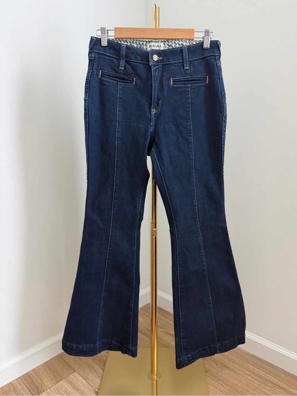 Ariat REAL Denim Women’s Dark Wash Flare Western Jeans 30 Short